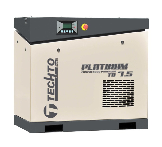 Compressor Techto modelo TB7.5HP PLATINUM 10BAR 220V ou 380V